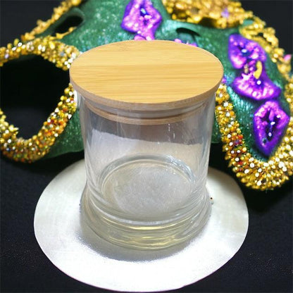 Mardi Gras 12oz Glass Tumbler Soy/Paraffin Blend