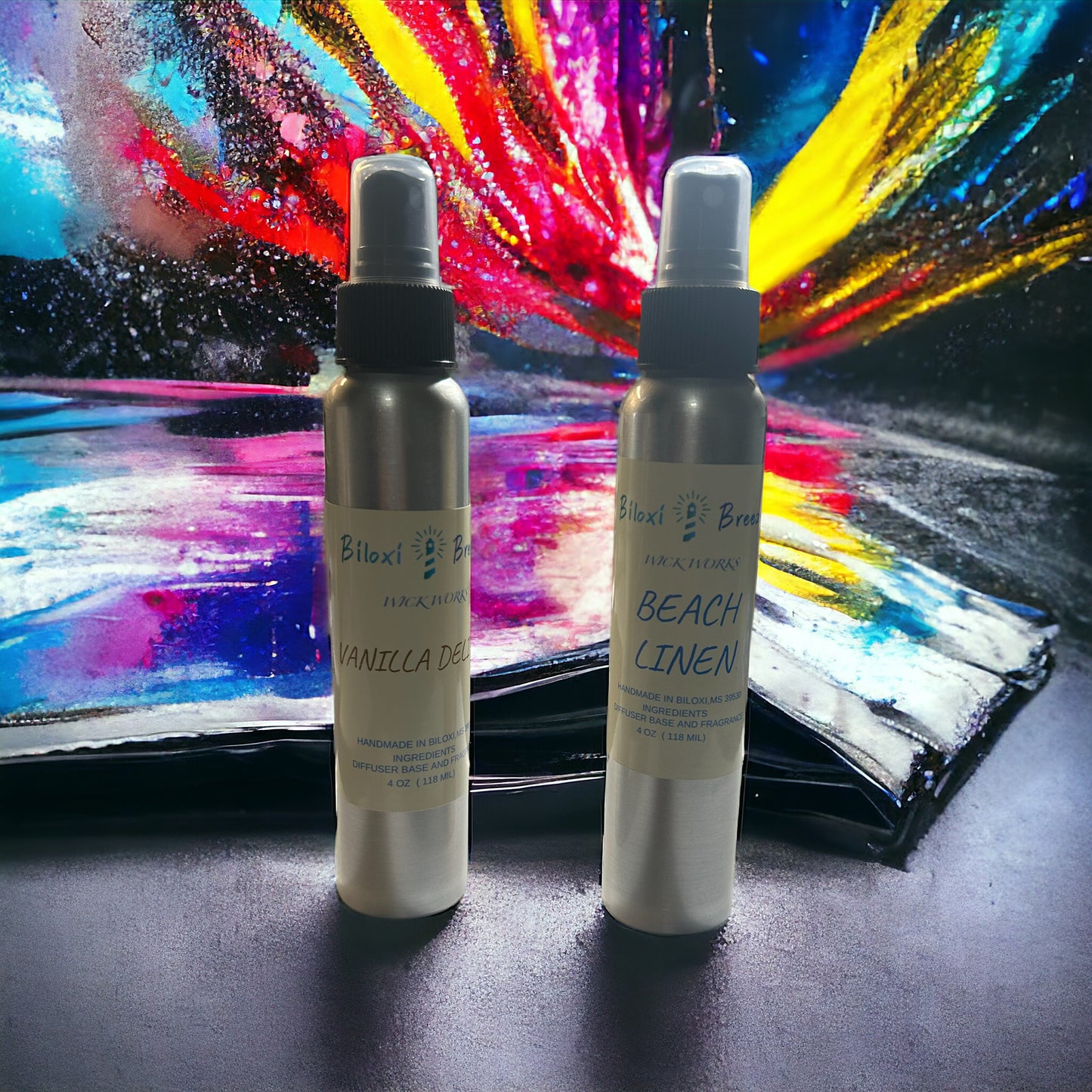 4oz Aluminum Hand Crafted Room Spray.